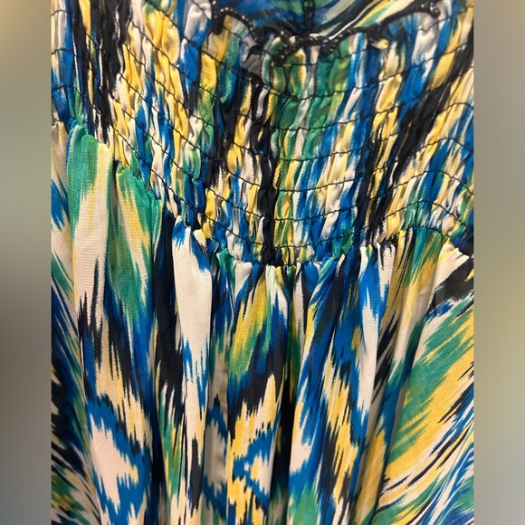 Women’s Apt 9 Dress Medium Blue green Yellow - Picture 4 of 11